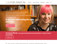 Tablet Screenshot of laurenbacon.com